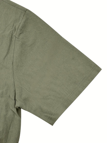 Summer Linen Shirt & Shorts Set Breathable