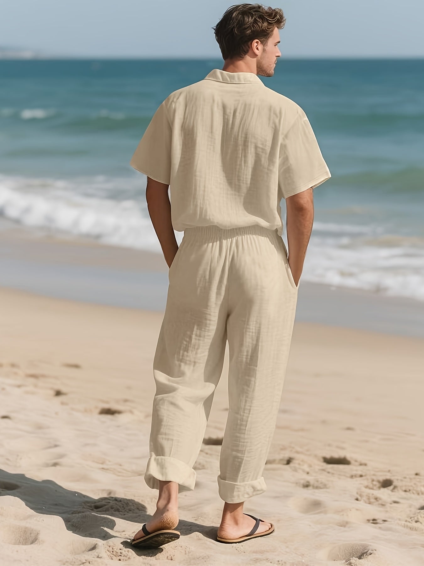 Loose Breathable Beach Set (Shirt & Trouser)