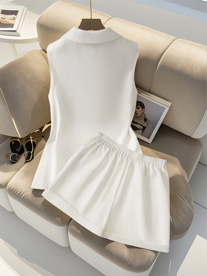 Elegant Office Shorts Set