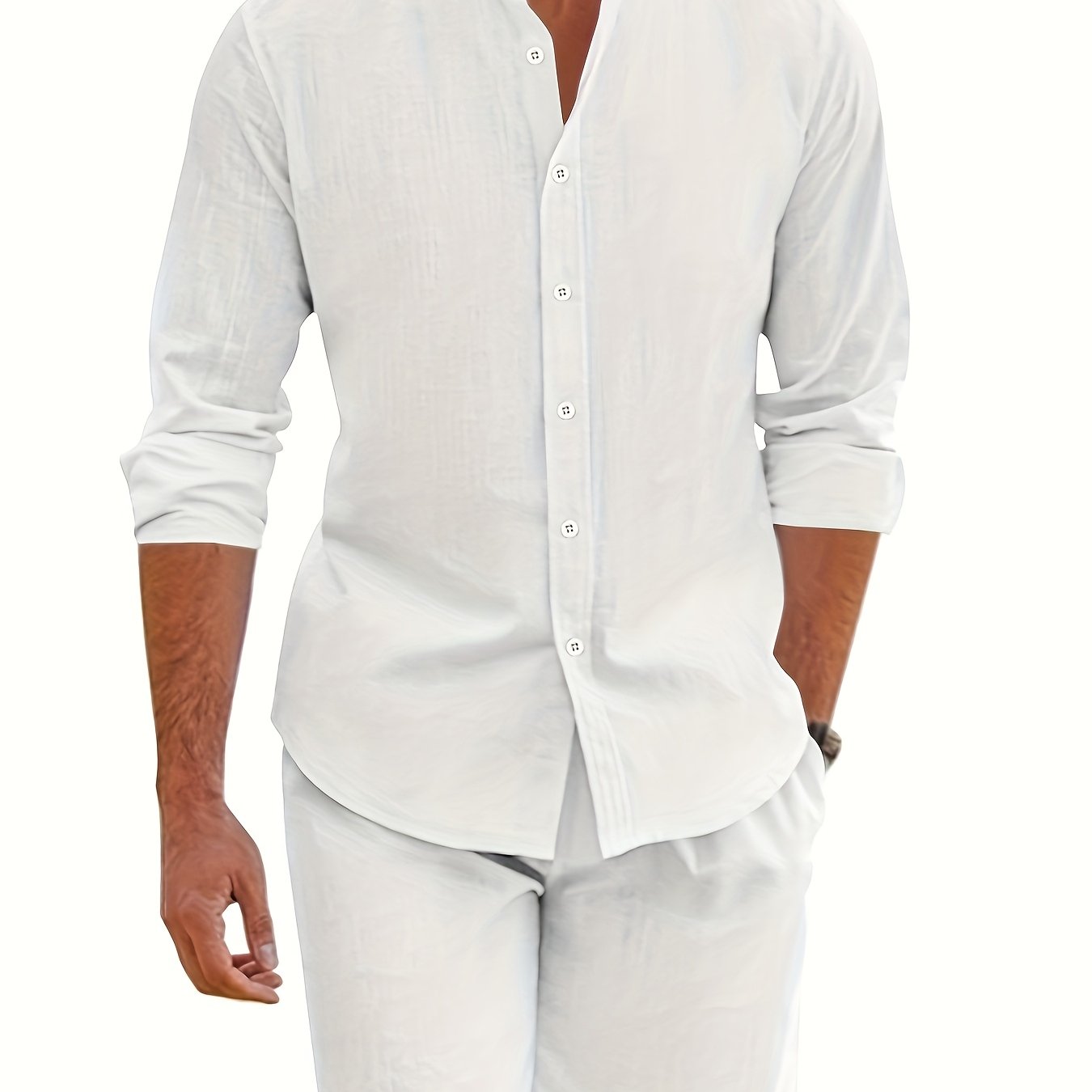 Cool Summer Men's Loose Casual Linen Breathable Set