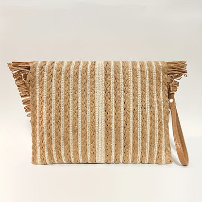 Straw Bag Beach Clutch