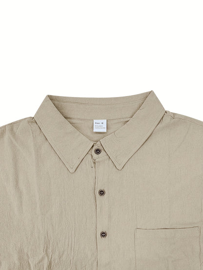 Summer Linen Shirt & Shorts Set Breathable
