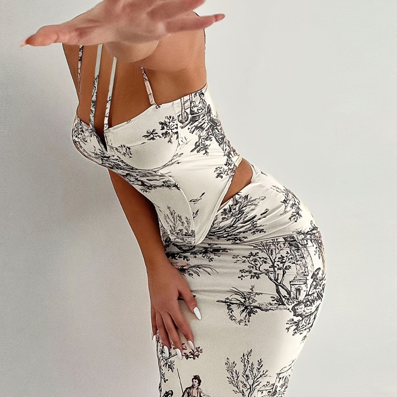 Dior print Skirt set