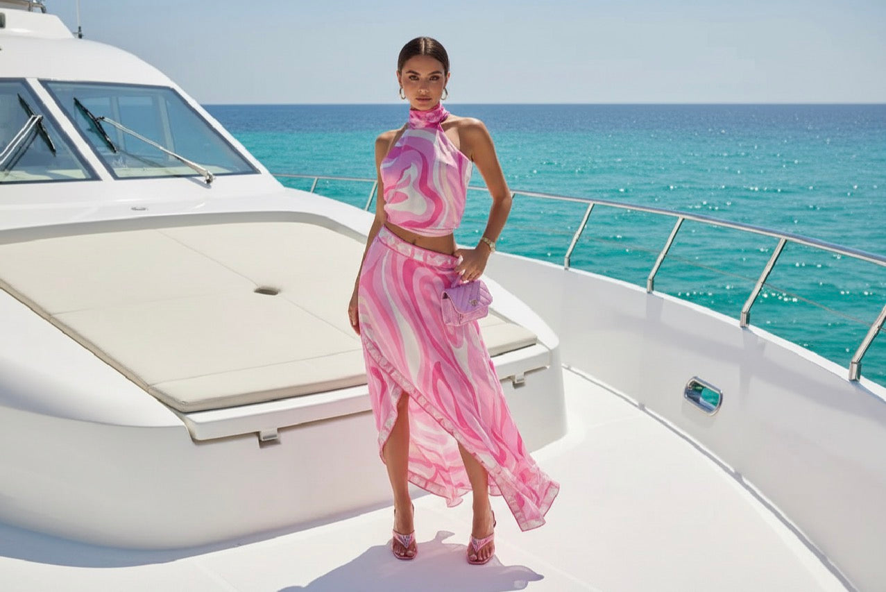 Pucci Halter 3 Pieces Sets - Shellss