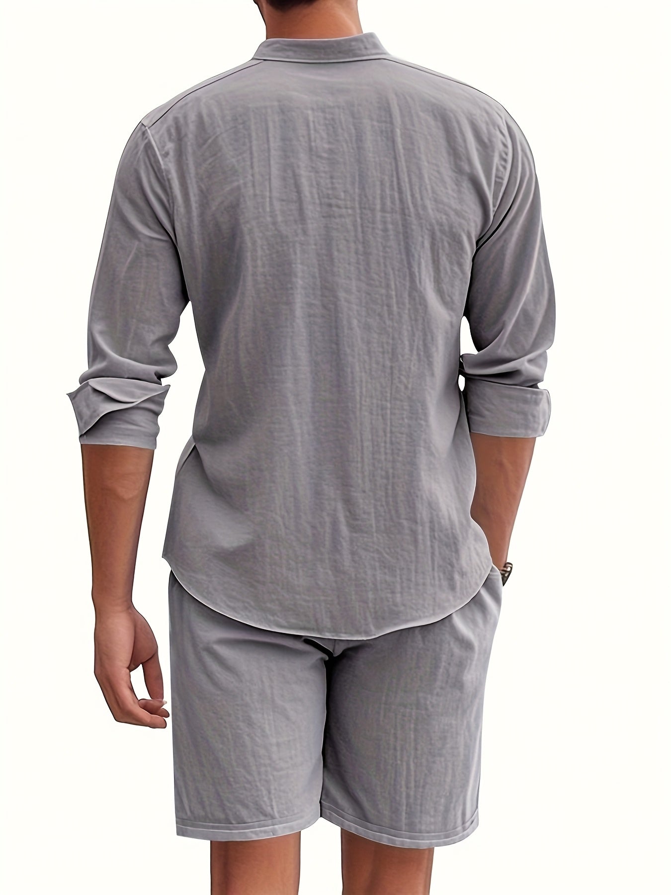 Cool Summer Men's Loose Casual Linen Breathable Set