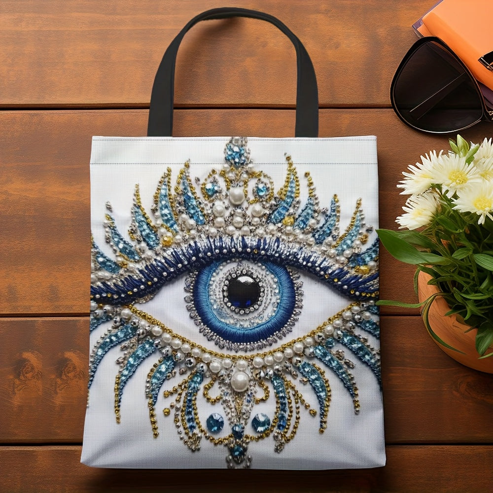 Stylish Evil Eye Pattern Handbag