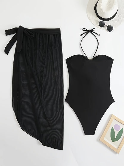 Bikini Set with 3D Flower