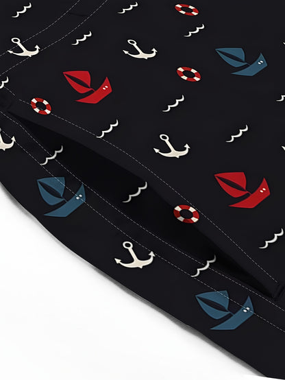 Men's Casual Quick-Dry Swim Trunks with Pockets
