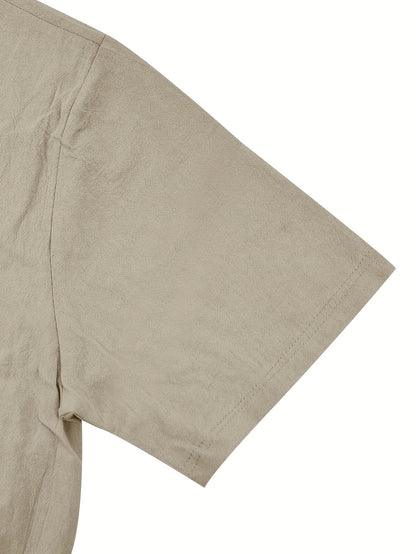 Summer Linen Shirt & Shorts Set Breathable