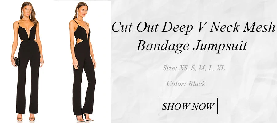 Rüschen Jumpsuit Elegant Sexy Outfits Club Promi