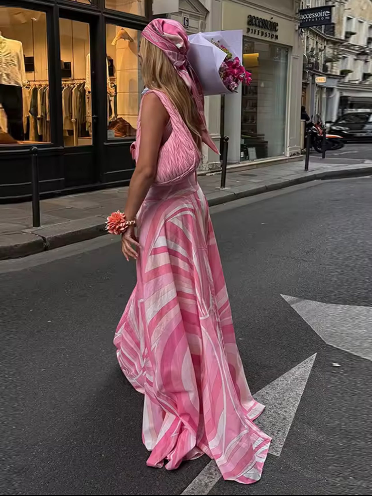 1 Pucci Vibe marble print skirt Set