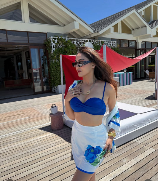 1 beautiful Linen skirt Set