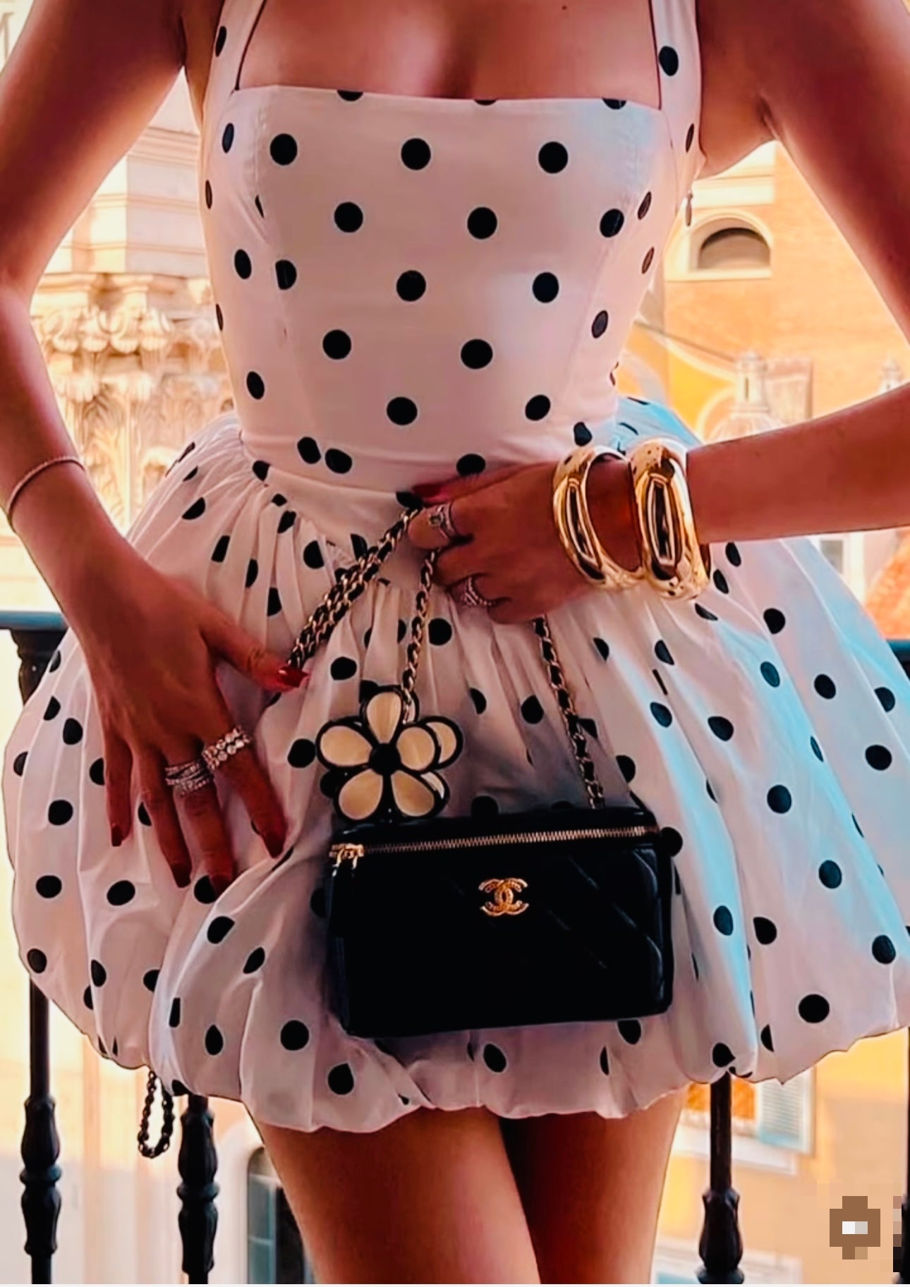 Polka halter neck mini -same day delivery dior vibes - Shellss