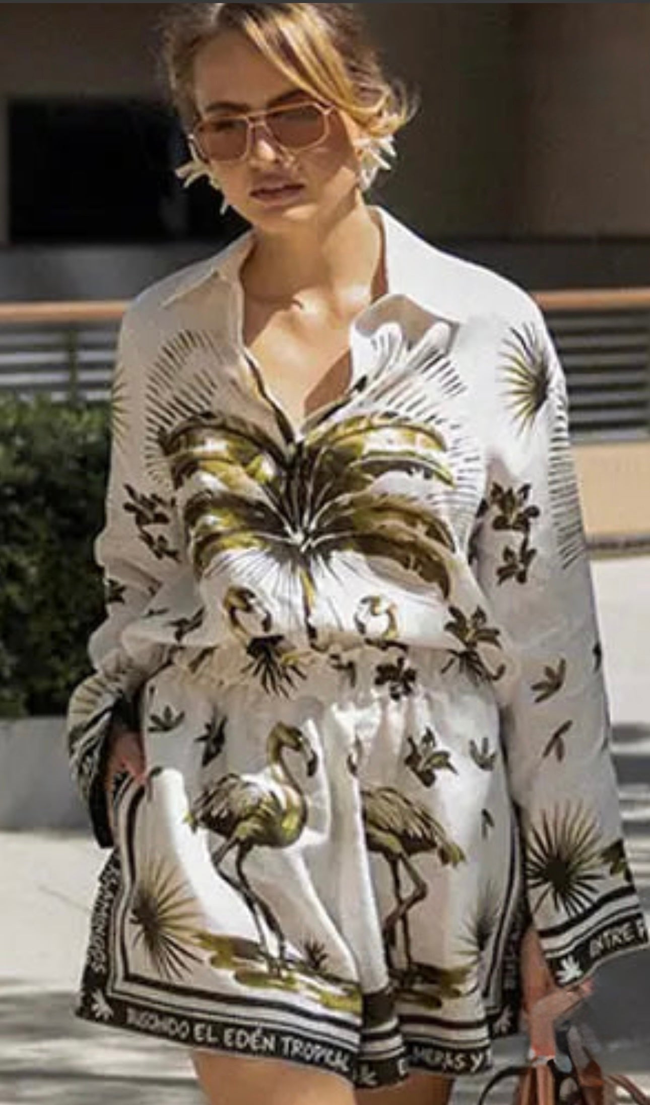 1 Palm shirt & shorts