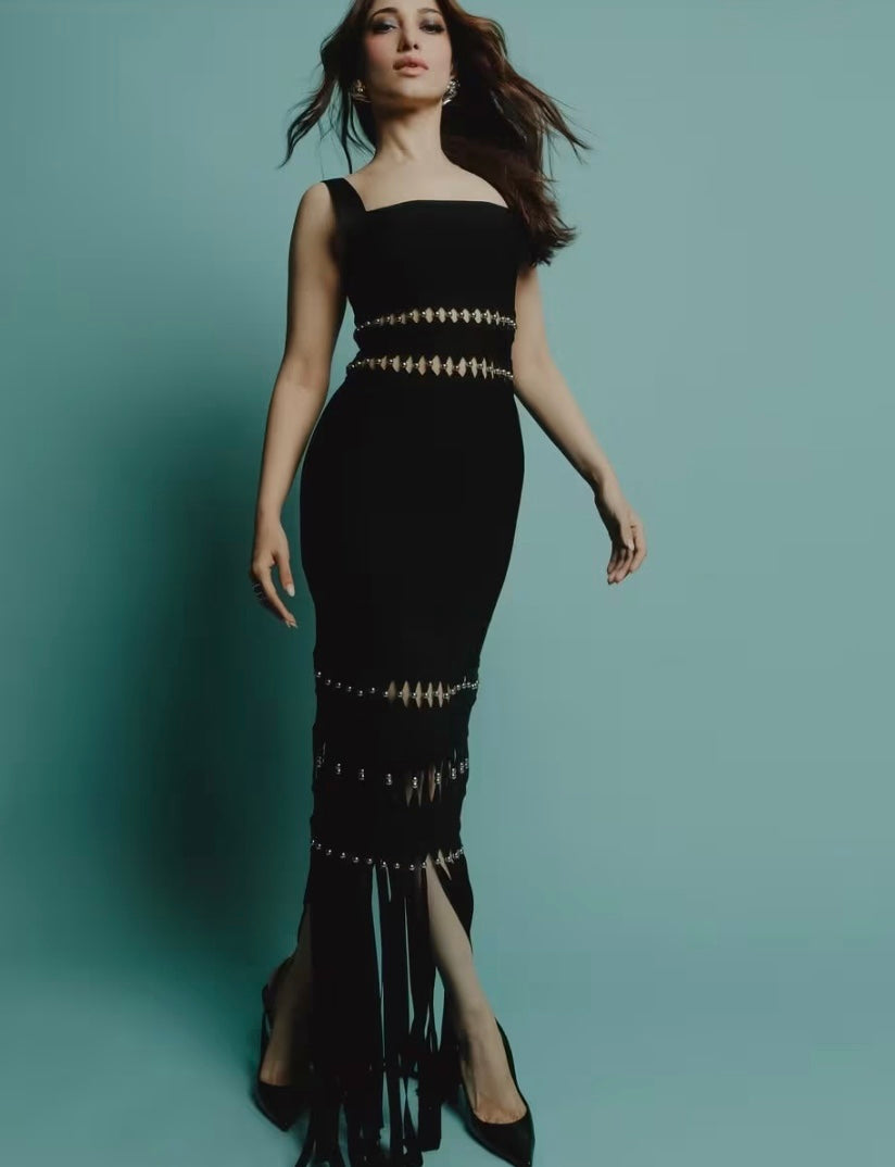 Celebrity Dress Fringe Tassel