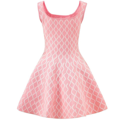 Maje Sandro A-line Geometric Jacquard Mini
