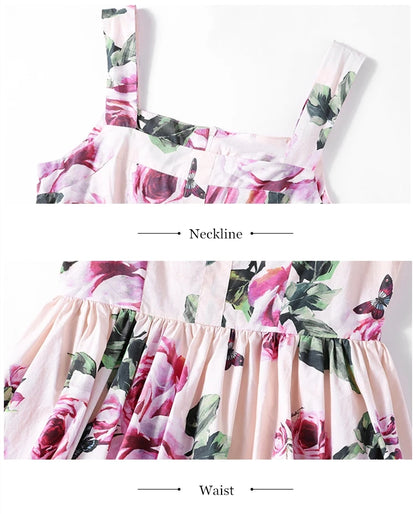 Pink Floral Midi
