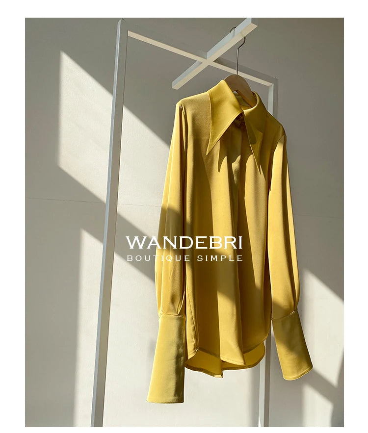 Stylish Elegant Turn Down Collar