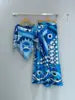Pucci Top Ruffled Sleeves Wide Leg Flared Trousers Set