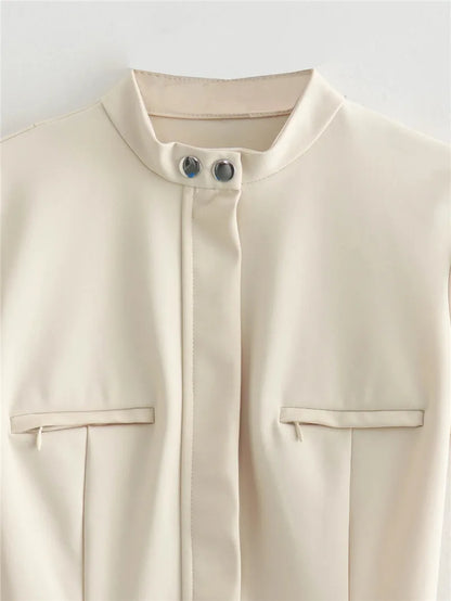 Boss Lady Pocket Hollow Mini Dress