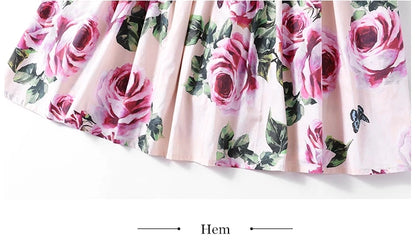 Pink Floral Midi