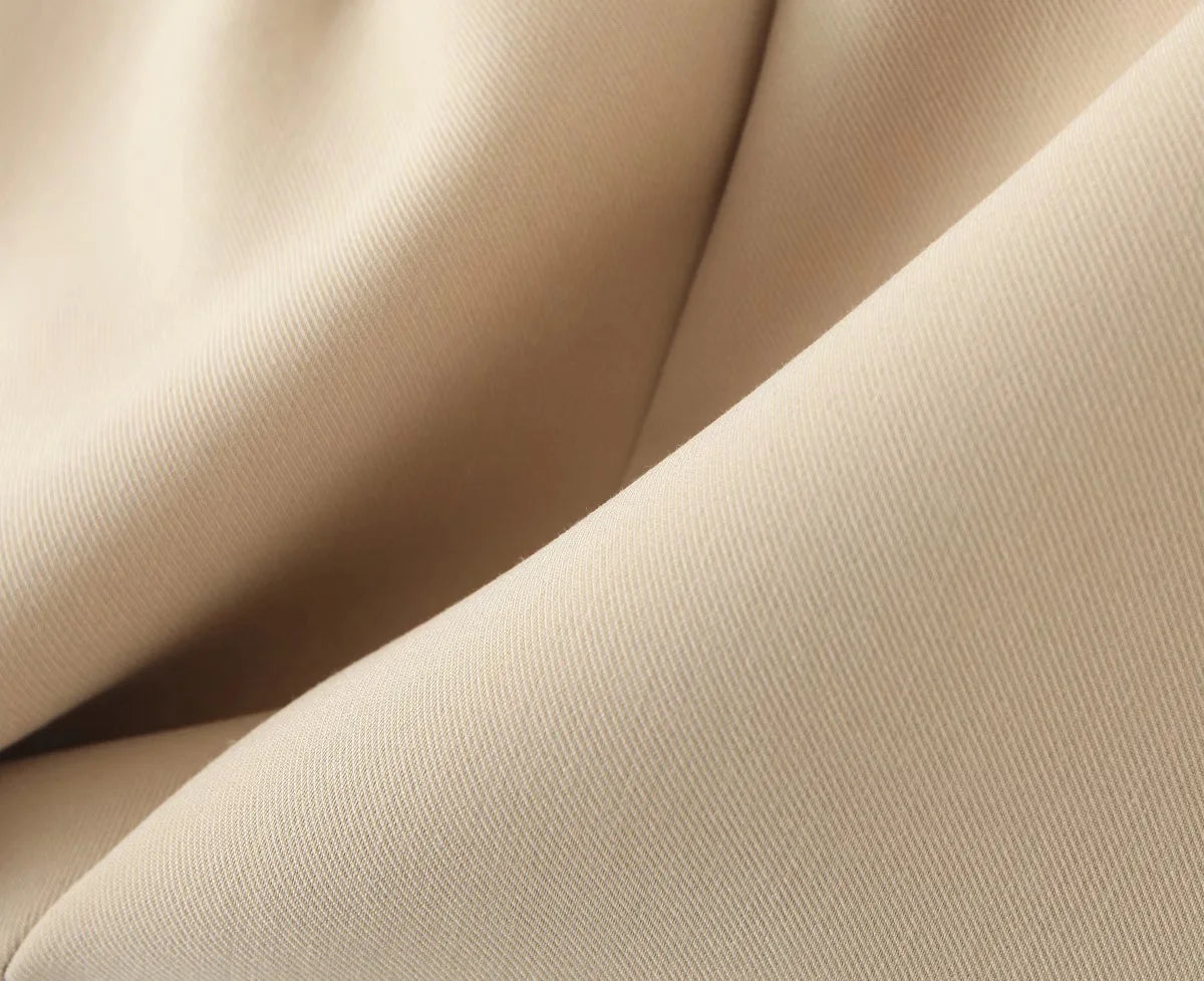 2 pieces 1 set Women One Button Short Blazer Cropped