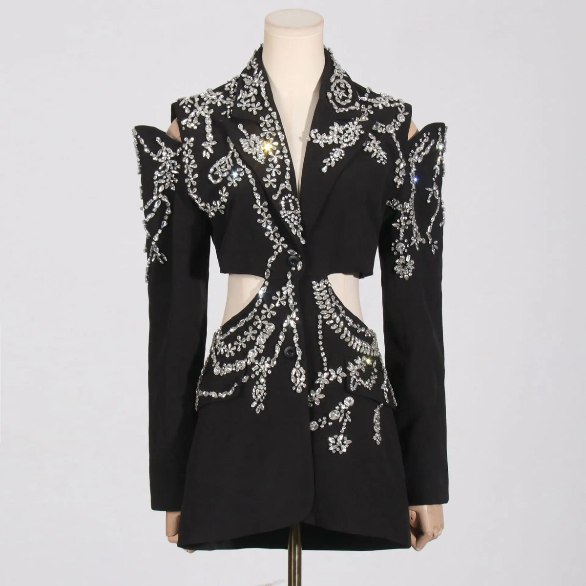 Cut Out Mini PArty Blazer Dress