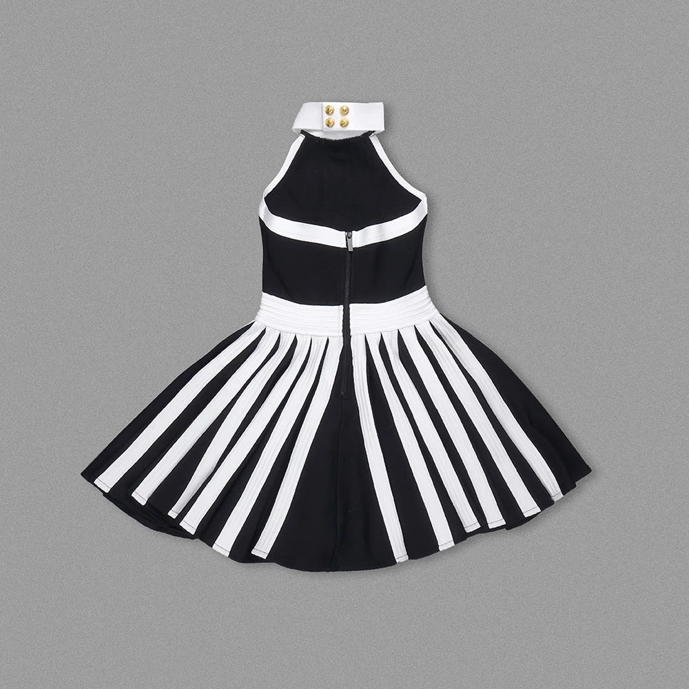 Balmain Black an White Halter - Shellss