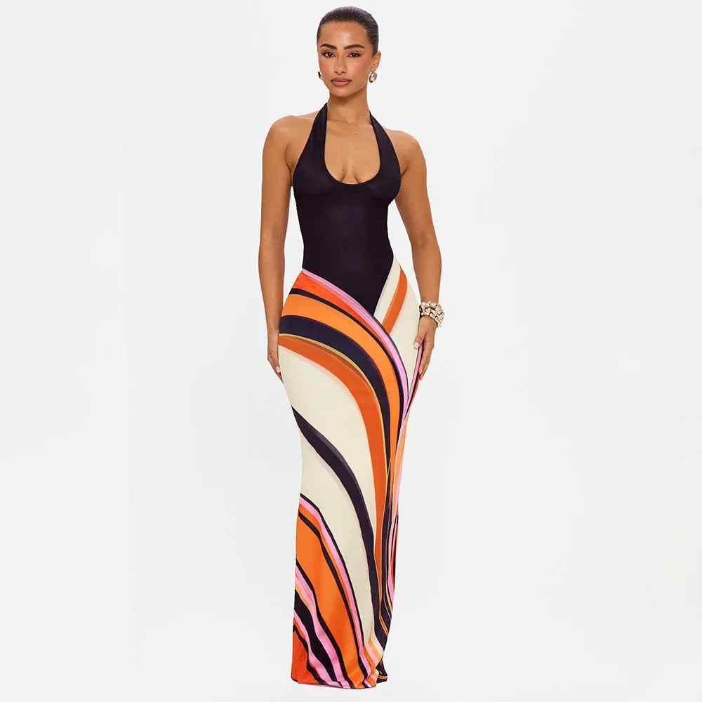 Sexy Halter Neck Backless party