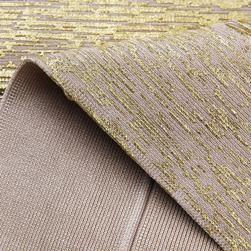 Silver bandage mini dress