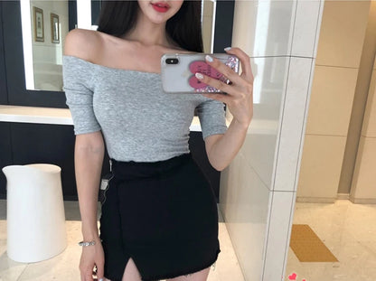 T-Shirt offshoulder Casual