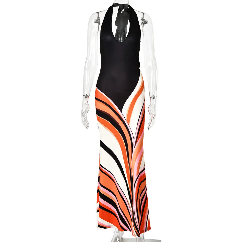 Sexy Halter Neck Backless party