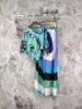 Pucci Top Ruffled Sleeves Wide Leg Flared Trousers Set
