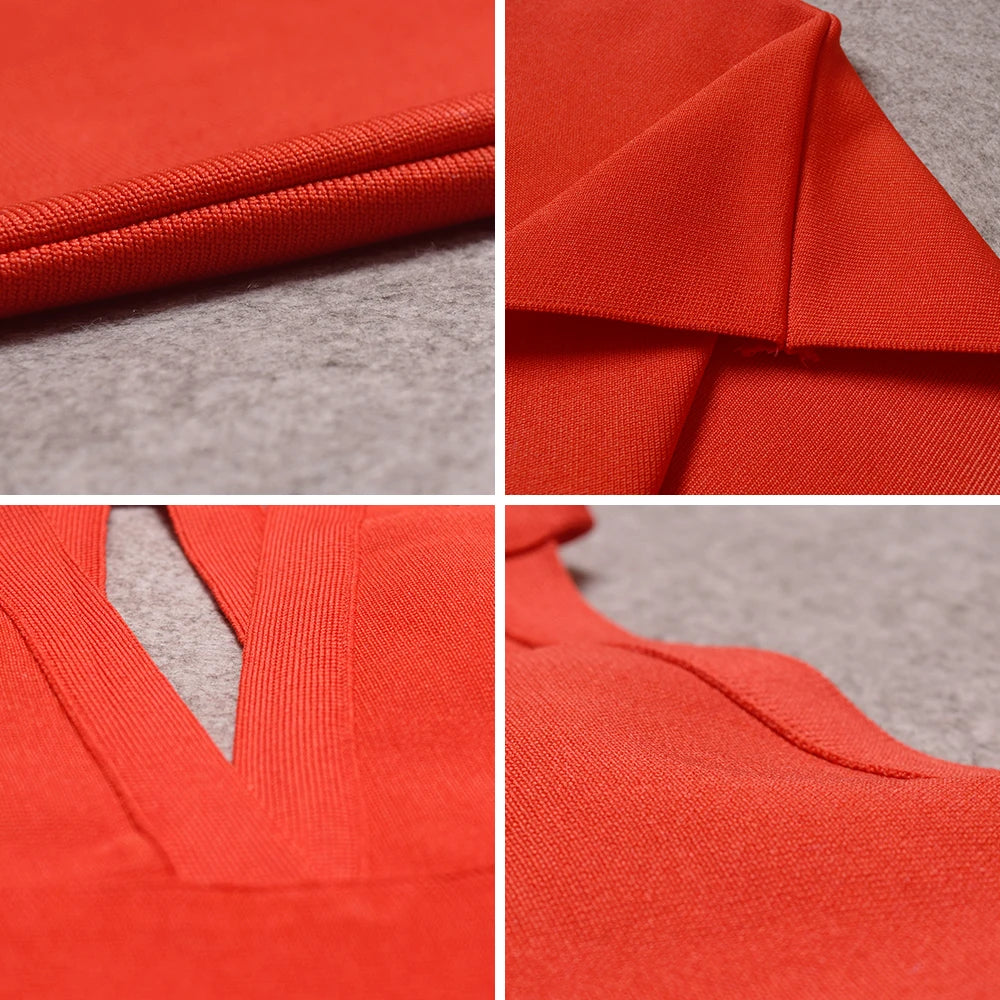 Halter Keyhole Bandage Dress