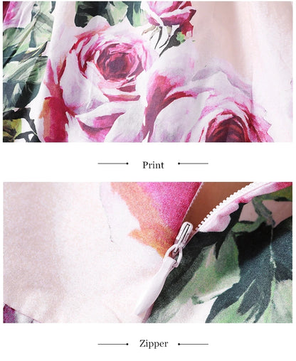 Pink Floral Midi
