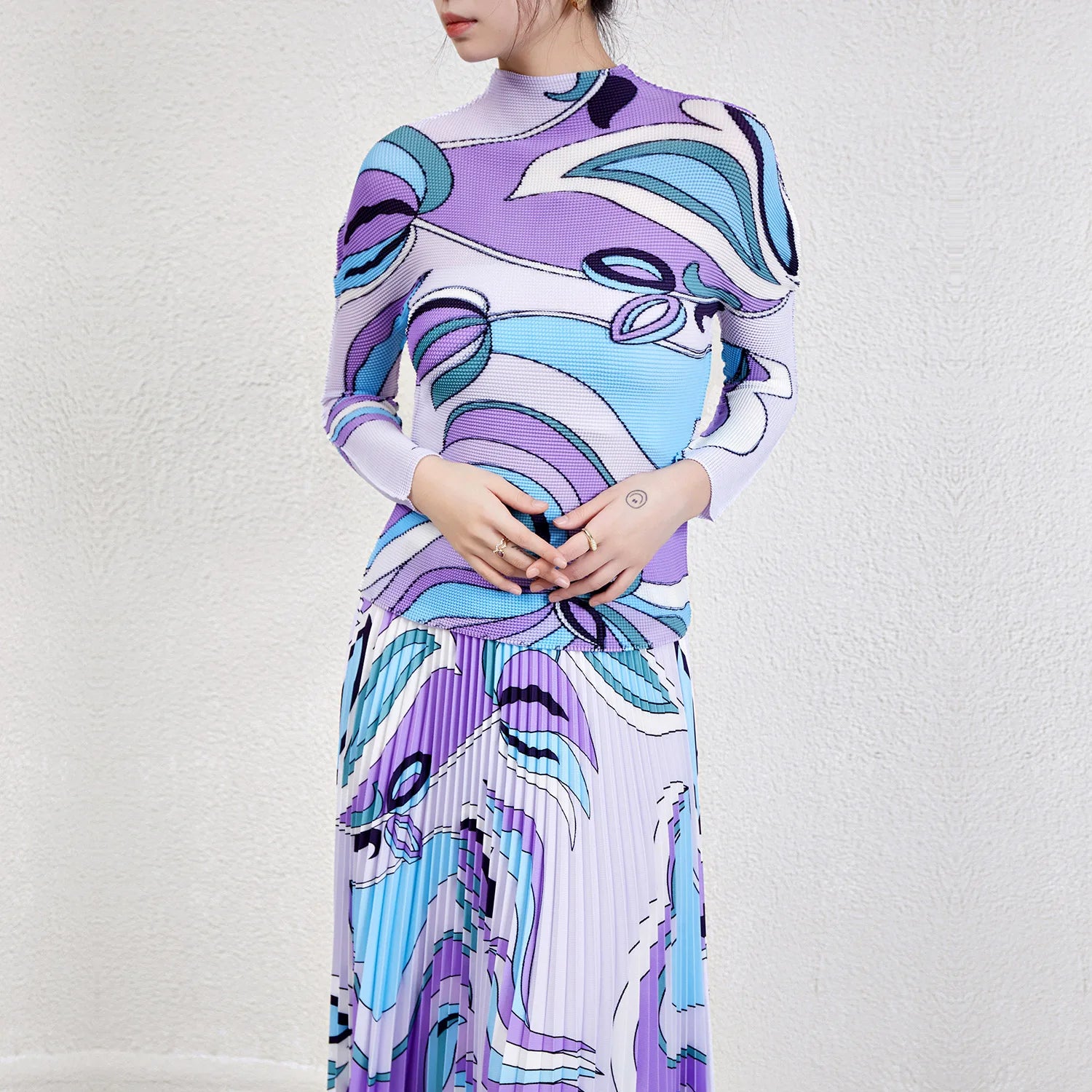 Pleated Purple Pucci Set
