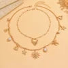 Vintage Design Multi-element Pendant Necklace