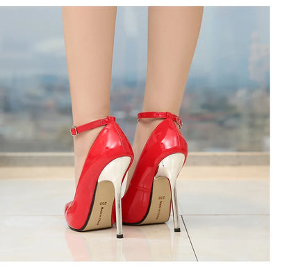 High Heels Shoes Ankle Strap Pumps