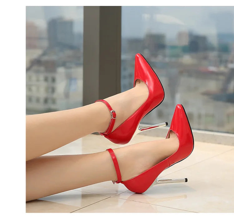 High Heels Shoes Ankle Strap Pumps