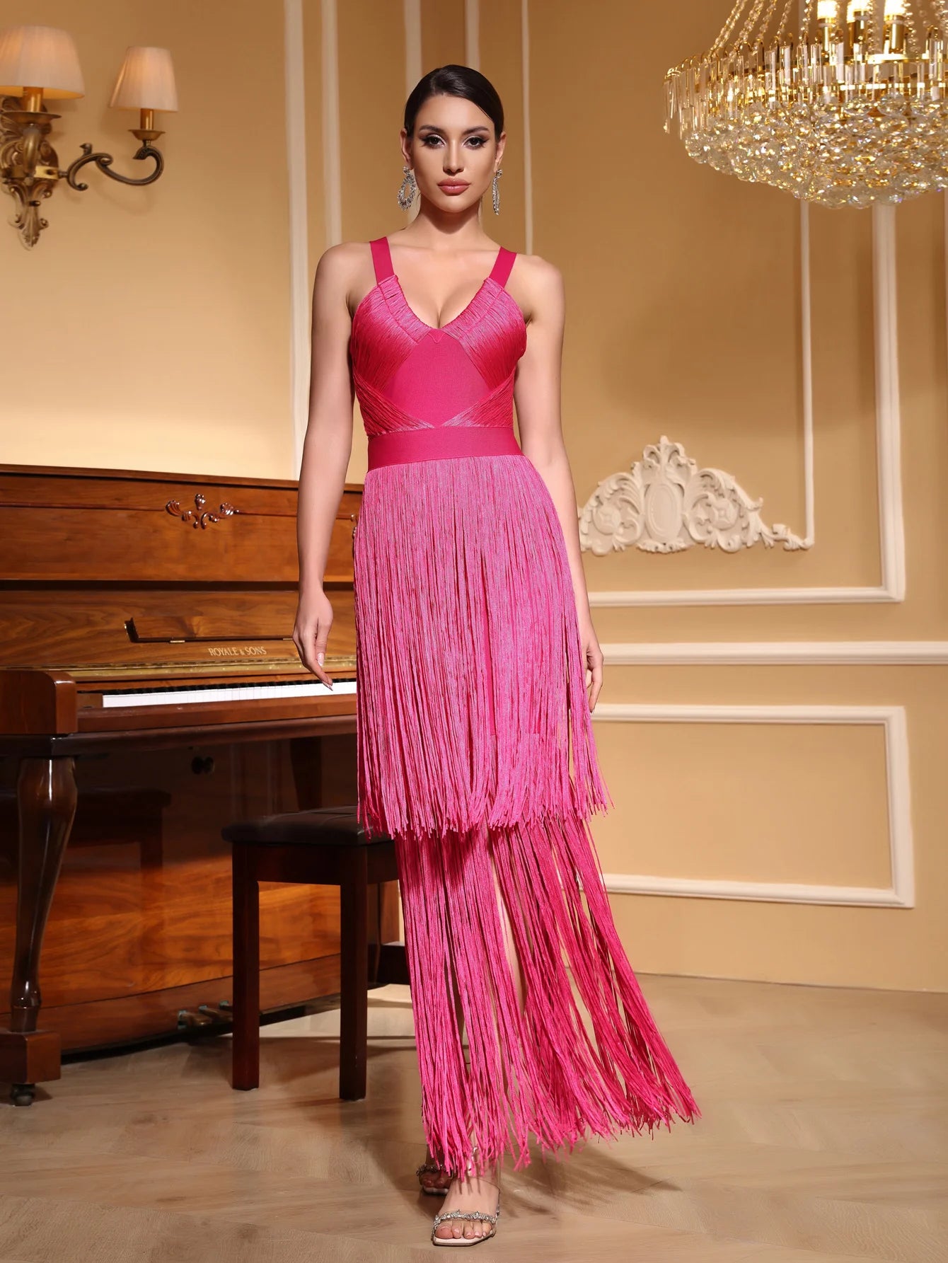 Party Fringe Silk Tassel dress