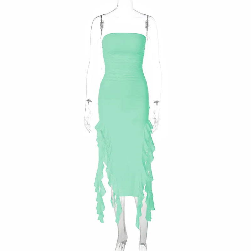 Slit Midi Dress