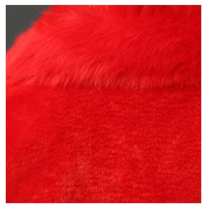 Warm Faux Fur Long Sleeve Crop