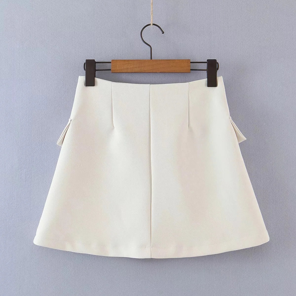 2 pieces 1 set Women One Button Short Blazer Cropped