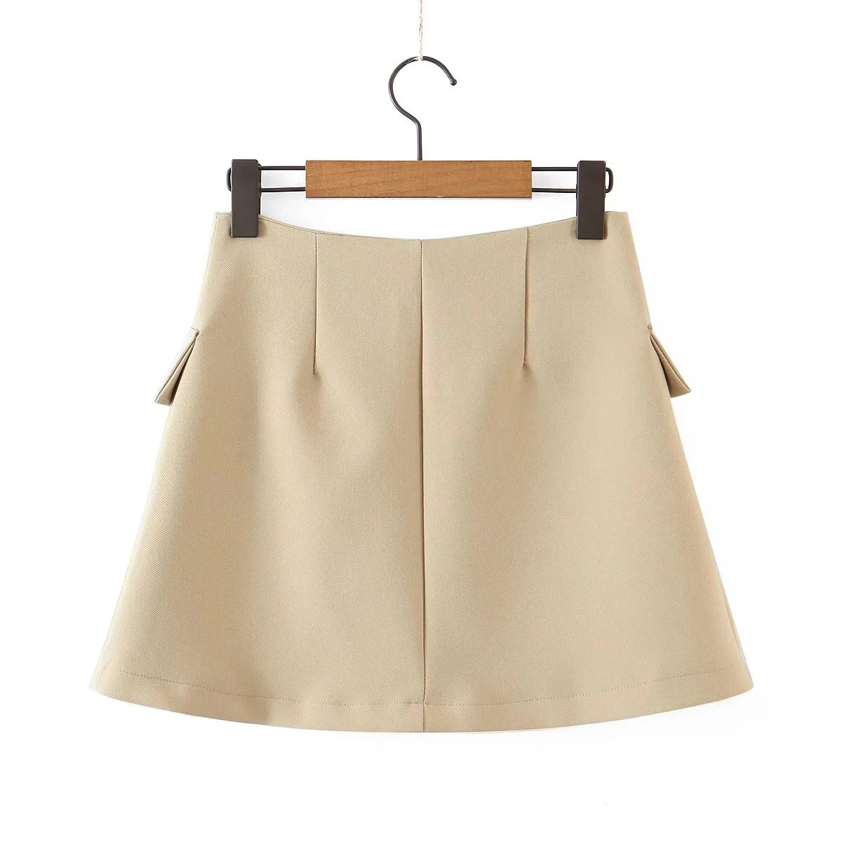 2 pieces 1 set Women One Button Short Blazer Cropped