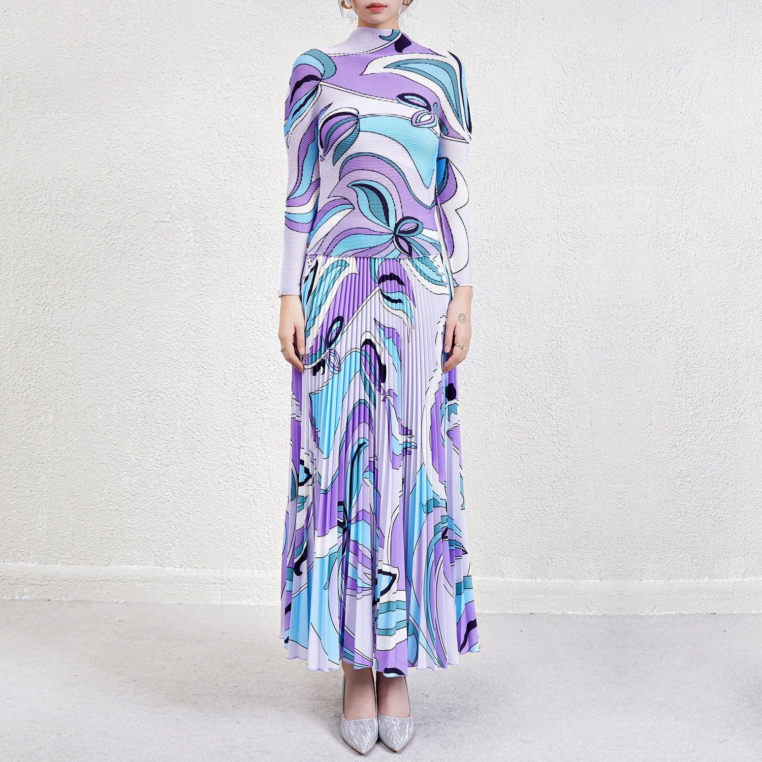Pleated Purple Pucci Set