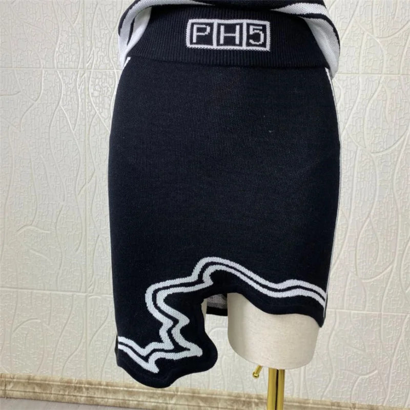 ph5 Wavy vibes skirt Asymmetrical posh - Shellss