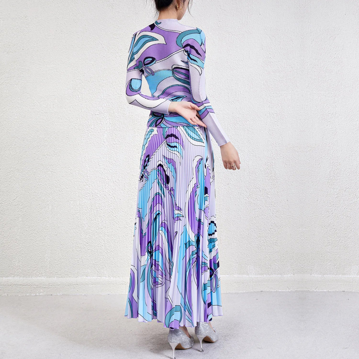 Pleated Purple Pucci Set