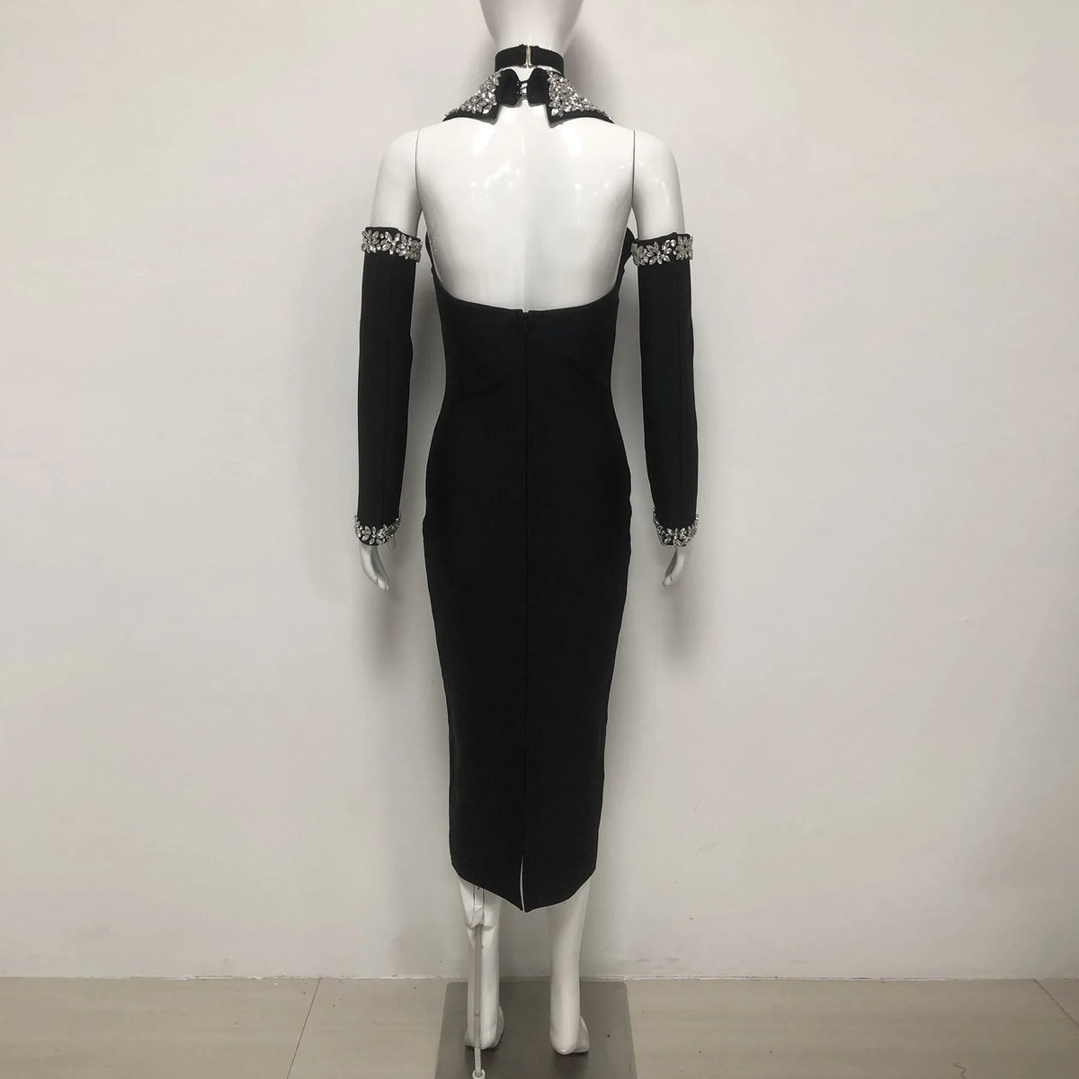 Luxury party Black Halter