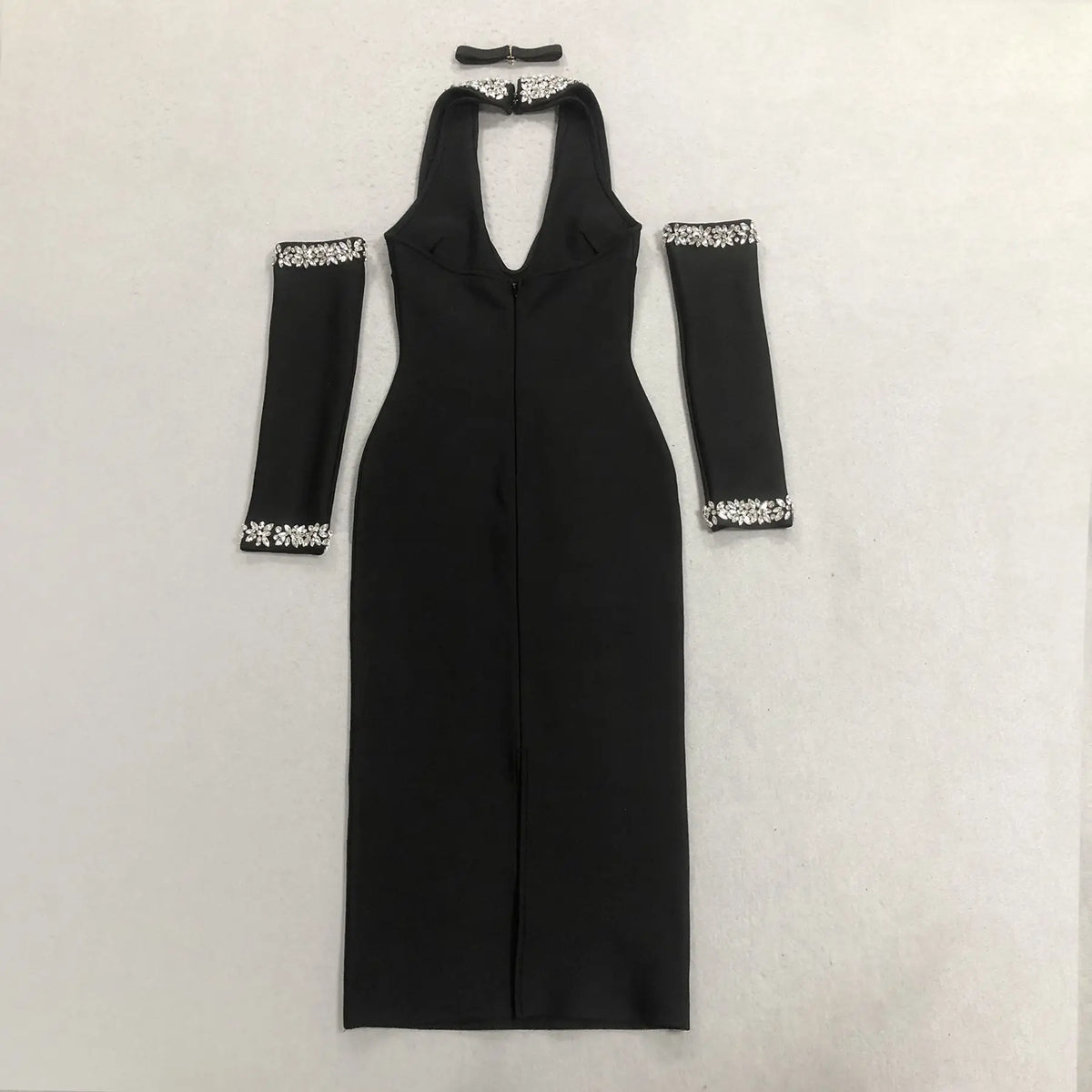 Luxury party Black Halter