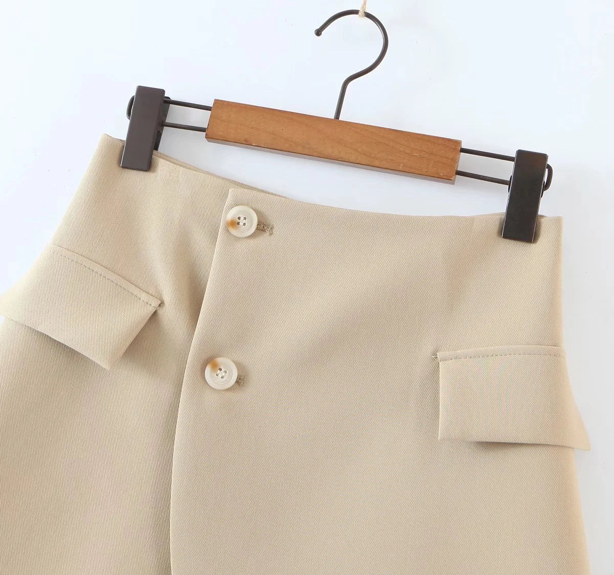 2 pieces 1 set Women One Button Short Blazer Cropped